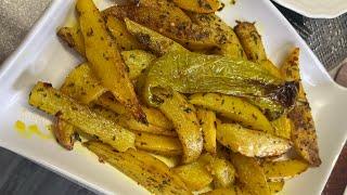 بطاطا مثبلة ومحرحرة فلفرن بنة رائعة وأكدولي من غير لحوم pomme de terre sautées au four un délice