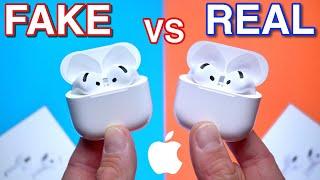 FAKE VS REAL Apple AirPods 4 - 1:1 Clone - Buyers Beware!