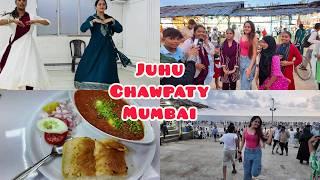 Bindass Kavya 1st time gai Mumbai ki Juhu Chawpati ki Pav Bhaji Khane & Krishna Chala gaya ghare
