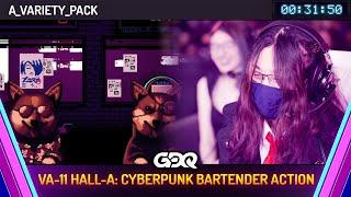 VA-11 Hall-A: Cyberpunk Bartender Action by a_variety_pack in 31:50 - Awesome Games Done Quick 2025