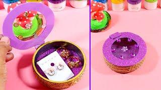 How to Make Jewellery Box | DIY Jewellery Box from Tape Roll | Easy Jewellery Box Idea