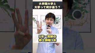 大学院大学と大学って何が違うの？ #shorts