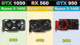 GTX 1050 vs RX 560 vs GTX 950 Latest Games 2019 Benchmarks @1080p