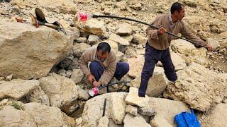 The nomadic life of Iran: A documentary about water piping in the mountains | nomadic lifestyle