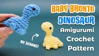 Baby Brontosaurus Dinosaur Amigurumi || Beginner Crochet Tutorial and Pattern - LEARN TO CROCHET