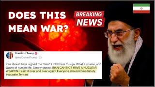 Trump's 5-Word Warning to Iran - Is War Coming?