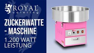 Zuckerwattemaschine Royal Catering RCZK-1200-W | Produktpräsentation