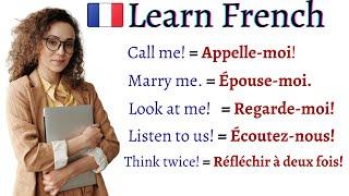 COMMON FRENCH Sentences, Phrases, Words and Pronunciation  EVERY LEARNER MUST KNOW | Learn French