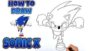 How To Draw SONIC X | Step By Step | SONIC X #sonicx #sonicthehedgehog #drawing