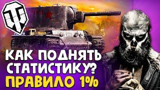 ТЫ НЕ БУДЕШЬ ПРЕЖНИМ⭐ ПРАВИЛО 1% КАК ПОДНЯТЬ СТАТИСТИКУ WoT