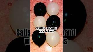 Satisfying Black & White Balloon Popping ASMR  | USA Edition #shorts