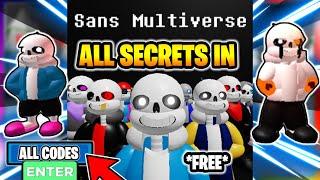 The biggest SECRET in SANS (CODES) - Sans Multiversal Battles (ROBLOX)