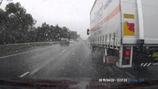 Direct Freight Express truck merging into my lane unsafey