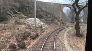 HD Train scenery from Tirano, Italy to St. Moritz Christmas day part 5