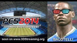 PES2014 PC in s3D: Sample with TriDef | Real3D SBS YT3D Gameplay