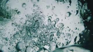 Air bubbles rise to the surface of the water. Oxygen. ( Video Background Stock Footage Free )