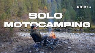 SOLO Motorcycle Camping |Night 3 | ASMR | Sounds of the Wilderness