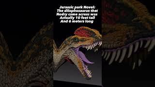 Jurassic Park Movie Vs Novel Dennis Nedry and the Dilophosaurus #jurassicpark