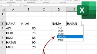 EXCEL MUDAH UNTUK PEMULA : Membuat Dropdown List Cell