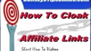 Affiliate Link Cloaking/Encrypting Prt Two of Two