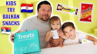 Kids Try Balkan Snacks for the First Time! 