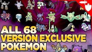 ALL 68 Version Exclusive Pokemon in Pokemon Sword and Shield