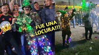 Me disfrazo de ARBOLITO DE NAVIDAD el día de LOS SANTOS INOCENTES en Fiestas de ANTIGUO CUSCATLAN