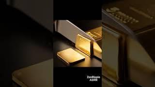 Perfect Gold Bar Slices  Ultra Satisfying ASMR