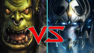 The Savage Warcraft 3 Orcs VS The Mystical StarCraft 2 Protoss