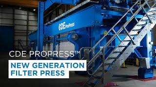 CDE ProPress™ Filter Press - Discover the Next Generation of Filter Press