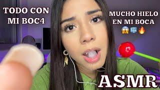 ASMR PERO con COSAS en mi BOCA / TAPPING en dientes +  HIELO en mi BOCA y MÁS…