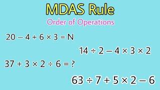 MDAS Rule || Order of Operations