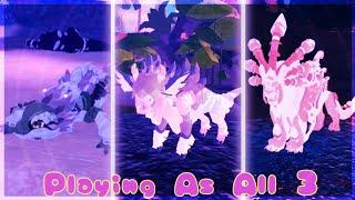 Playing as Aueko, Demetyra, & Fabraashe [All New Easter Guys] (Creatures of Sonaria)⭐