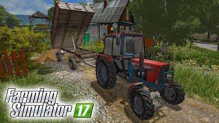 ПОМОГАЕМ БАБУШКЕ В ДЕРЕВНЕ! ПРИВЕЗ ПРИЦЕП НАВОЗА! FARMING SIMULATOR 17