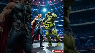 Thor vs Hulk | WWE wrestling Fight #shorts