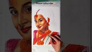 Vidya Balan painted #drawing #art #artist #painting #artwork #bollywood #music #song #bollywoodsongs