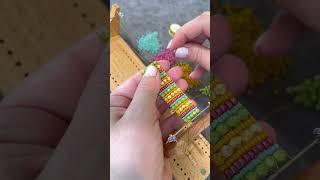 Bead Loom Bracelet Cuff by Capital City Beads DIY seed bead jewelry tutorials and beading supplies.