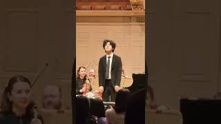 앵콜이 끝난후 커튼콜 #임윤찬 #yunchanlim #음악여행 #미국공연