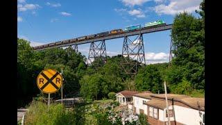 Wheeling & Lake Erie - High Bridges, Sweet EMD Power & More on the former N&W