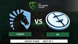 Liquid vs EG | Best of 1 | The Bucharest Major 2018