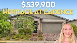 $539,900 Single Family Home for Sale in Heritage at Cadence