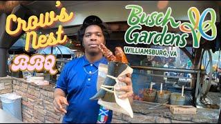 Crow's Nest St Lous Ribs BBQ Food Trial and Review 2024 Busch Gardens Williamsburg Virginia