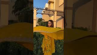 Rasha Thadani ️ looks so gorgeous in yellow suit  #fashion #Azaad #designer #suit #bollywood