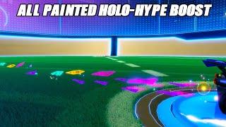 Showcasing All *NEW* Rocket Pass Boost "HOLO-HYPE" - Rocket League Season 17 Update