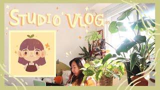 Studio Vlog05: A Calm Weekend~ Penpal Mail, Art Trades & and more!