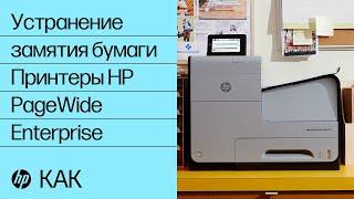 Устранение замятия бумаги | Принтеры HP PageWide Enterprise | HP Support