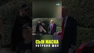 Сын Илона Маска стал героем совместной пресс-конференции своего отца и Дональда Трампа