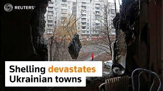 Shelling in Donetsk devastates towns