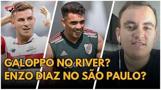 ENZO DIAZ NO SÃO PAULO? RIVER QUER GALOPPO E OFERECE LATERAL