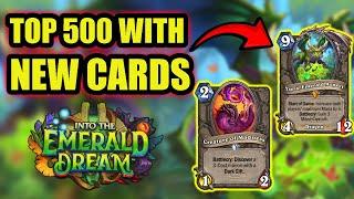 Top Legend Highlander Druid using new Into the Emerald Dream cards - Standard Hearthstone gameplay